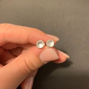 GENUINE Pandora April Birthstone Stud Earrings